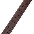 Women's Perforated Pattern Leather Belt