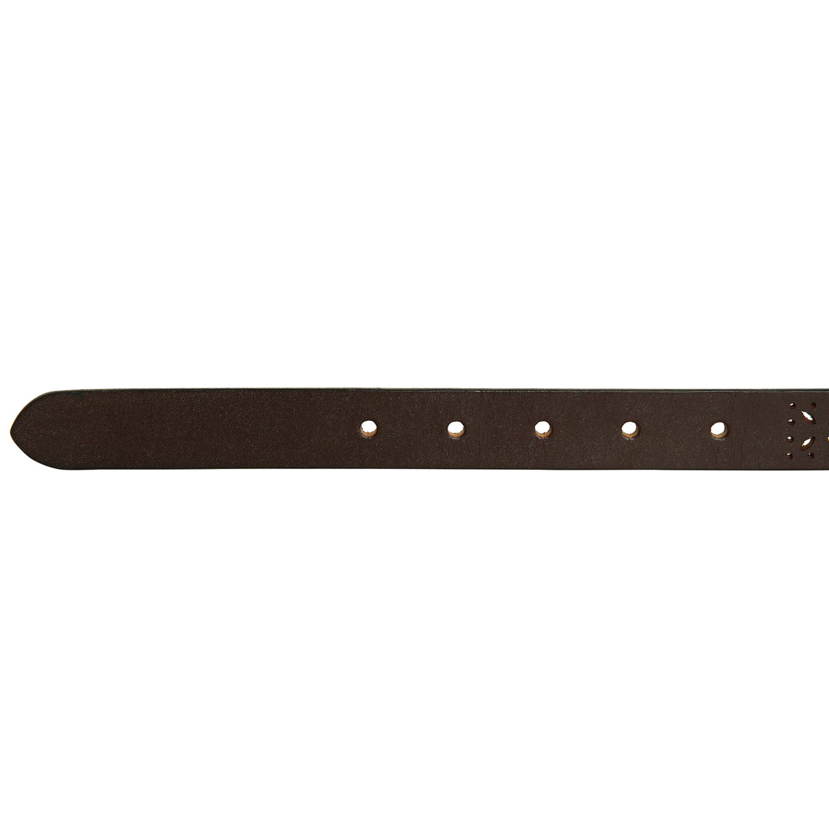 Women's Perforated Pattern Leather Belt