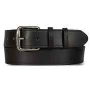 Women's Double Keeper Leather Jean Belt - Black