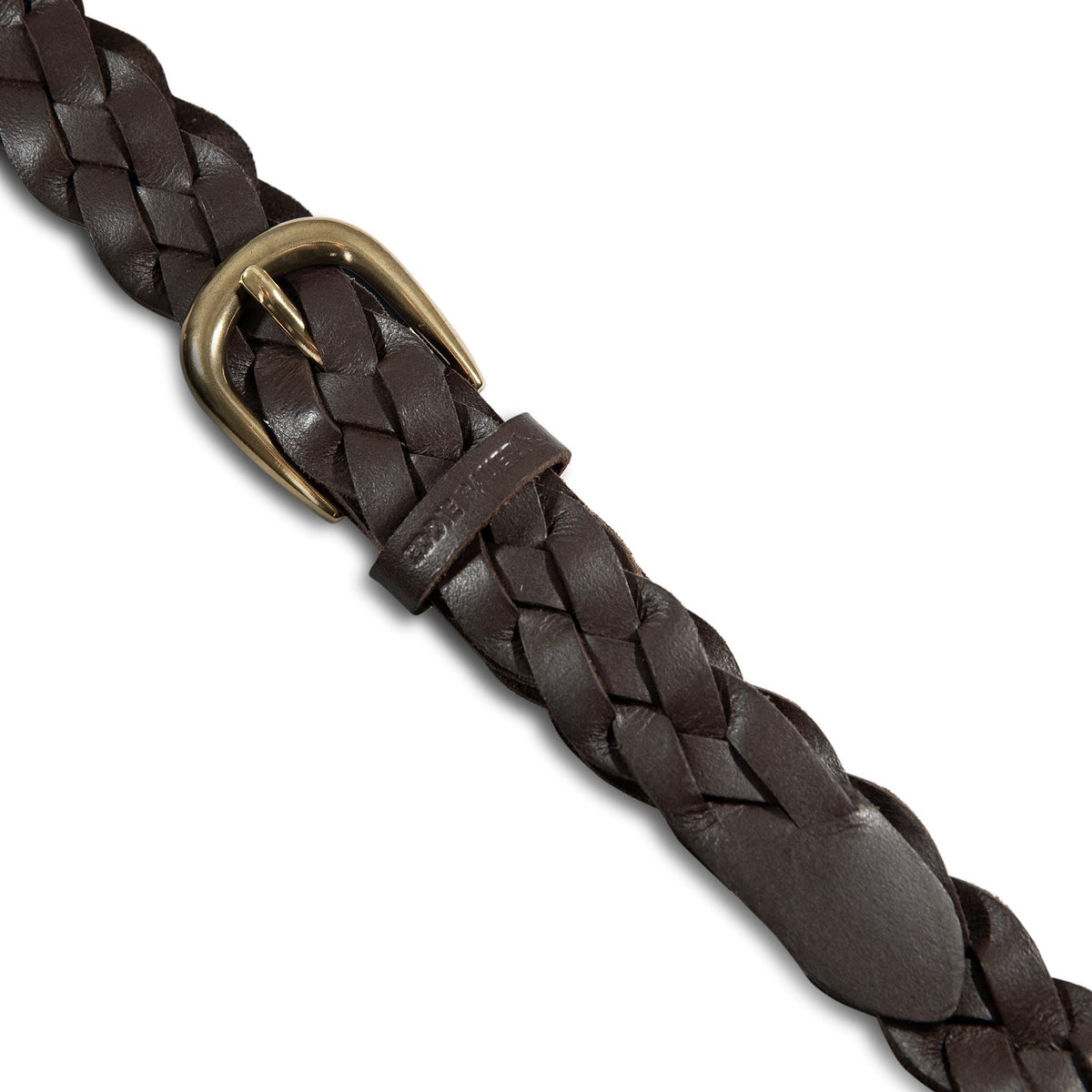 Women's Thin Braided Leather Belt