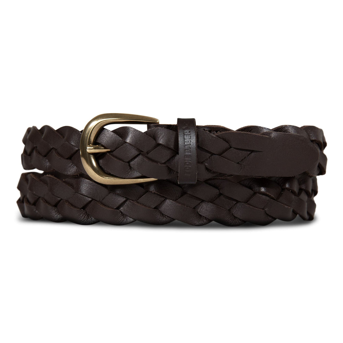 Women's Thin Braided Leather Belt
