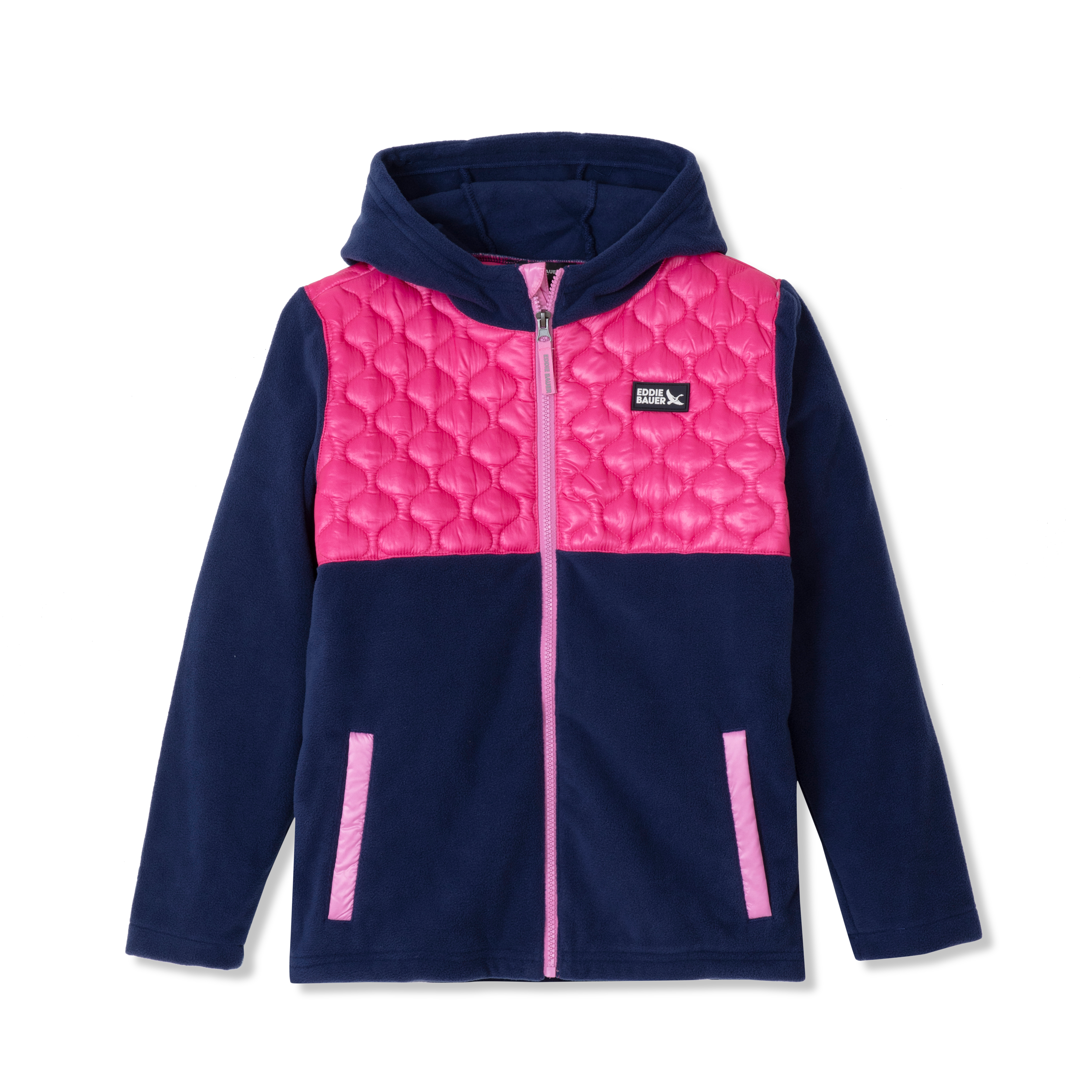 Kids Quest Fleece Mixed Media Hooded Jacket