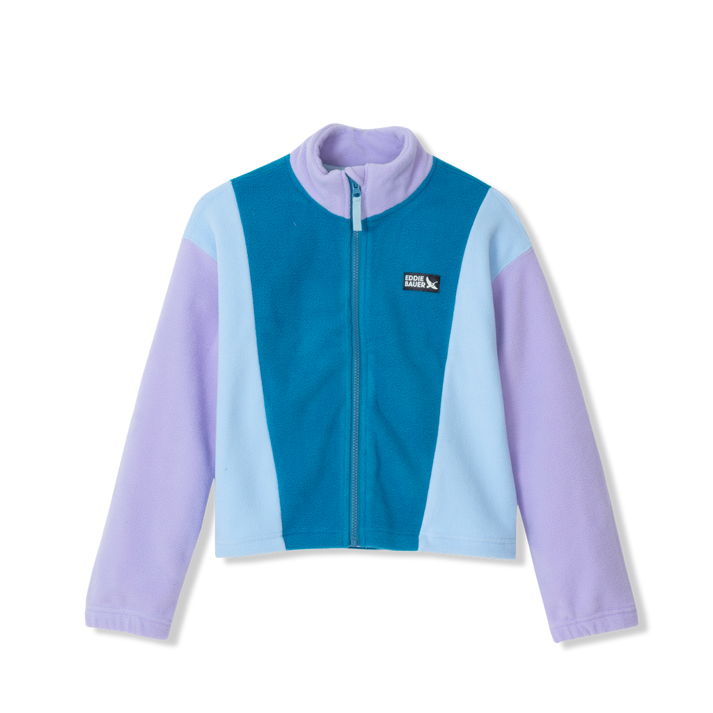Girls Quest Fleece Colorblock Full Zip Jacket