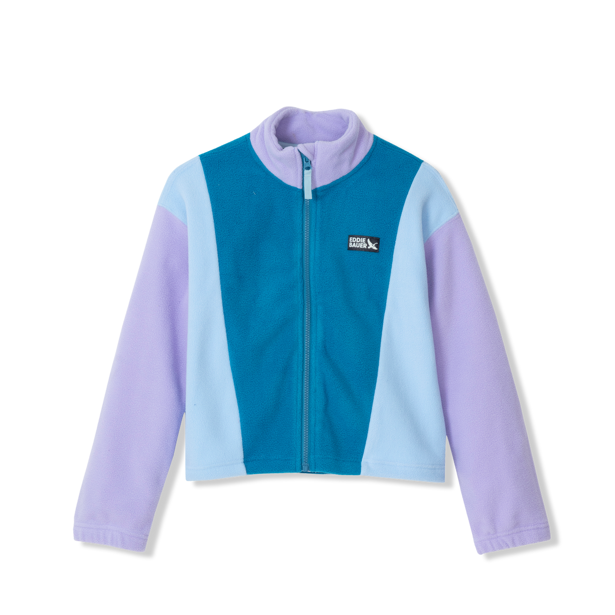 Girls Quest Fleece Colorblock Full Zip Jacket