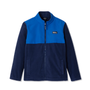 Kids Quest Fleece Mixed Media Jacket - NAVY BLUE