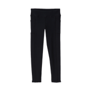 Girls Ribbed Leggings - BLACK