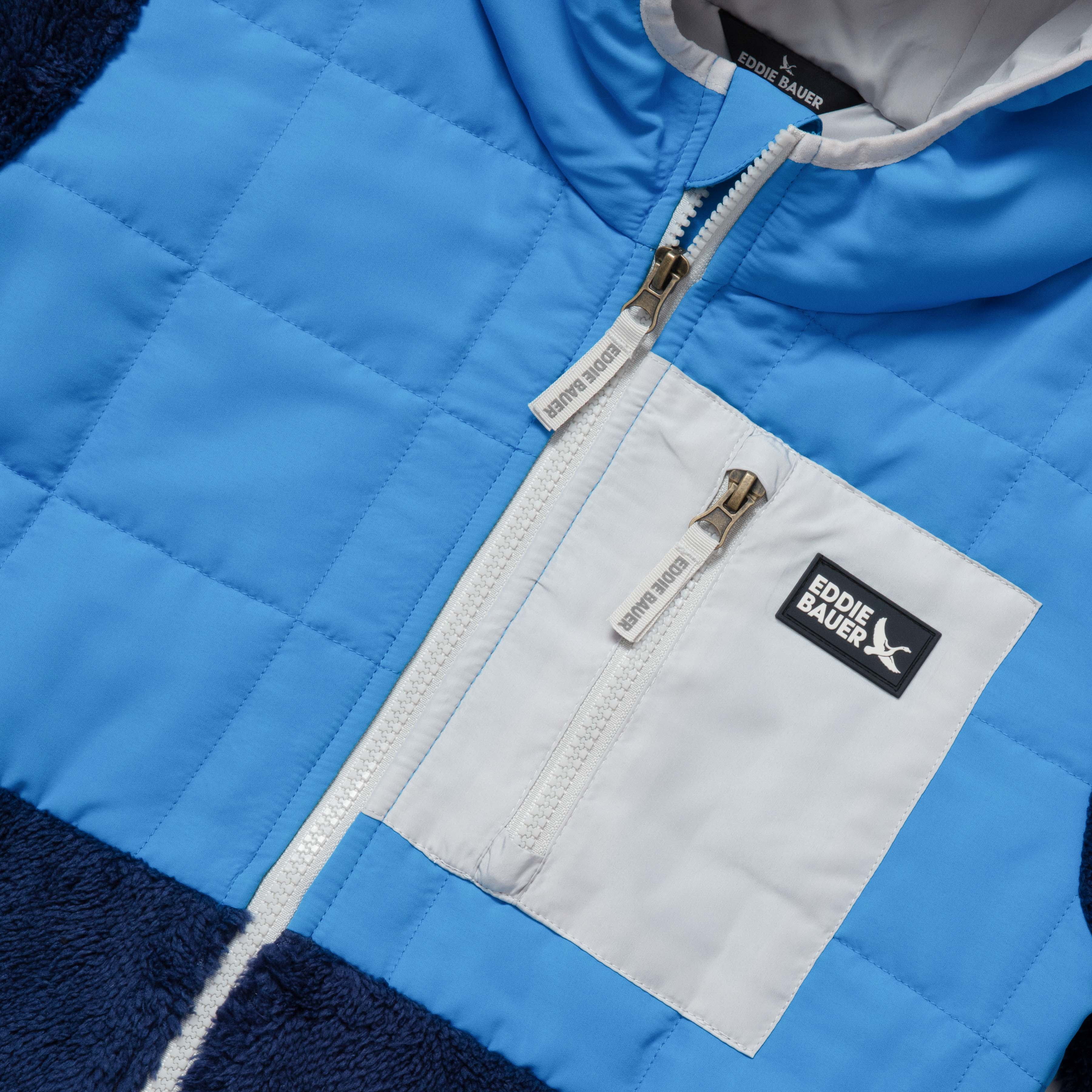 Kids Fleece Mixed Media Hooded Jacket