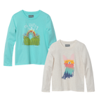 Girls Graphic Long-Sleeve T-Shirt - 2 Pack