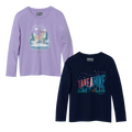 Girls Graphic Long-Sleeve T-Shirt - 2 Pack