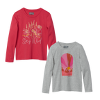 Girls Graphic Long-Sleeve T-Shirt - 2 Pack