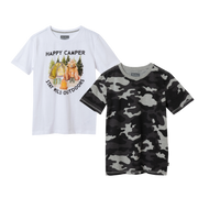 Boys Graphic Short-Sleeve T-Shirt - 2 Pack - BRIGHT WHITE
