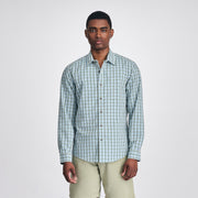 Men's Long-Sleeve Pack It 3.0 Seersucker Shirt - Clover