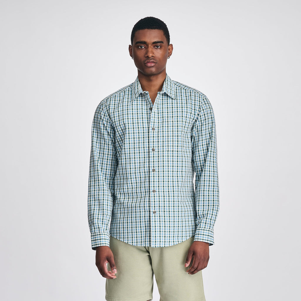 Men's Long-Sleeve Pack It 3.0 Seersucker Shirt