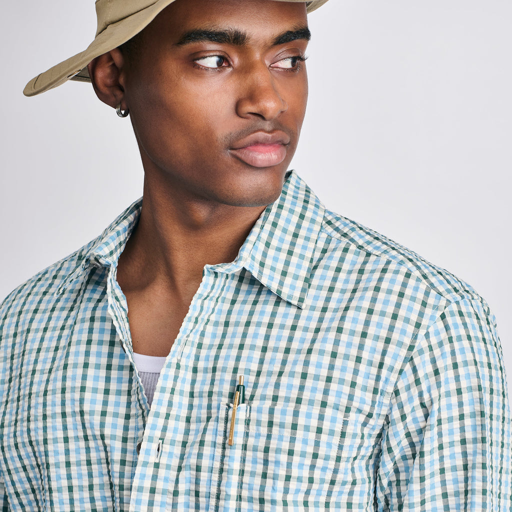 Men's Long-Sleeve Pack It 3.0 Seersucker Shirt