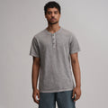 Men's Short-Sleeve Sunwashed Cotton Henley