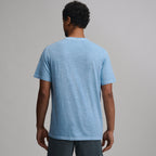 Men's Short-Sleeve Sunwashed Cotton Henley