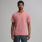 Men's Short-Sleeve Sunwashed Cotton Henley