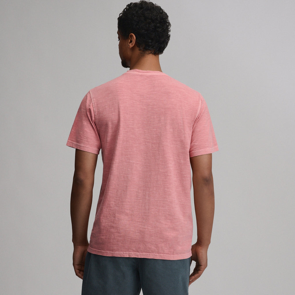 Men's Short-Sleeve Sunwashed Cotton Henley
