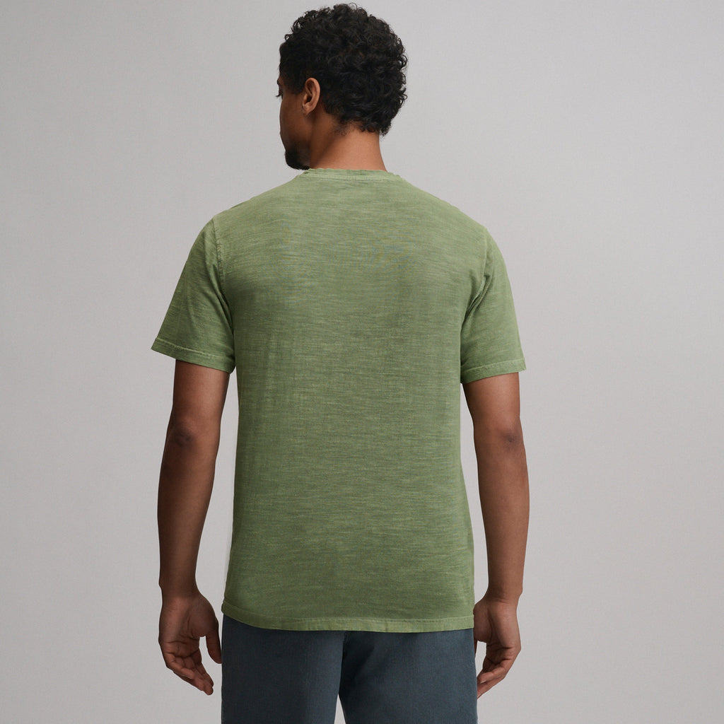 Men's Short-Sleeve Sunwashed Cotton Henley