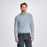 Men's Signature Roll Neck Sweater - Dusted Indigo Htr