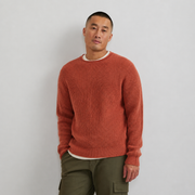 Men's Signature Roll Neck Sweater - Htr Rust
