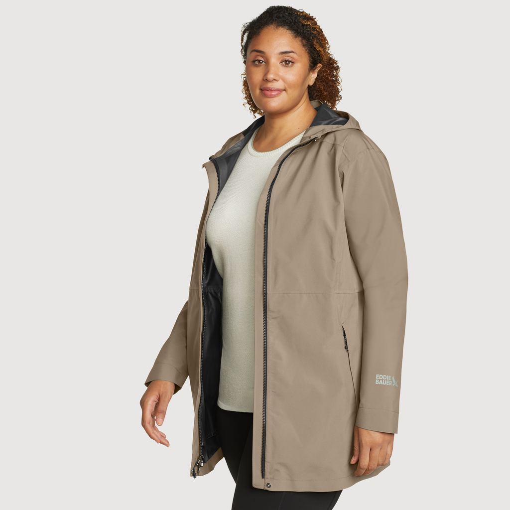 Women's Cloud Cap Waterproof Stretch Hooded Rain Parka