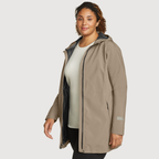 Women's Cloud Cap Waterproof Stretch Hooded Rain Parka