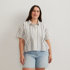 Women's Destination Utility Shirt - Crinkle Stripe