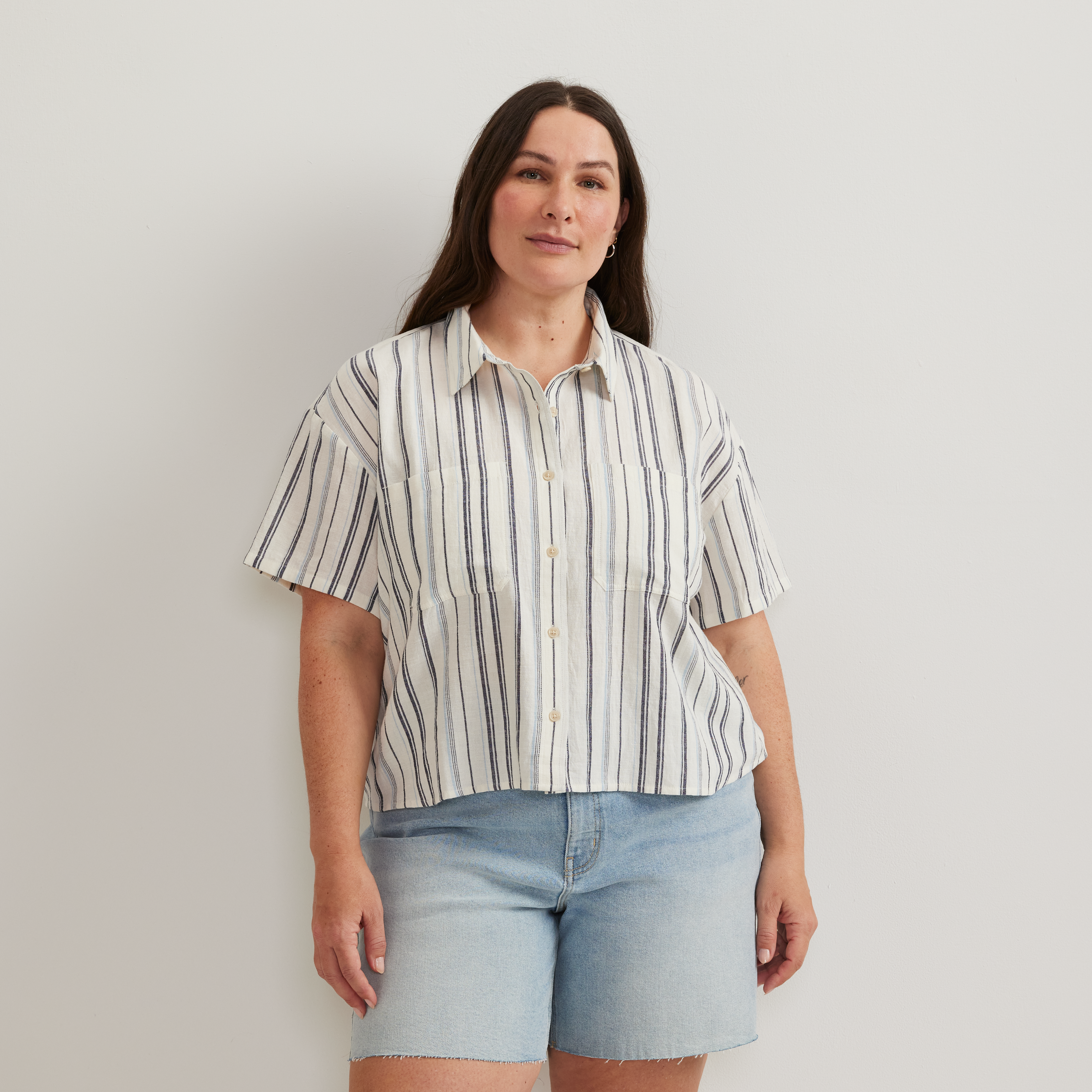 Women's Destination Utility Shirt - Crinkle Stripe