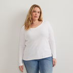 Women's Everyday Long-Sleeve V-Neck T-Shirt