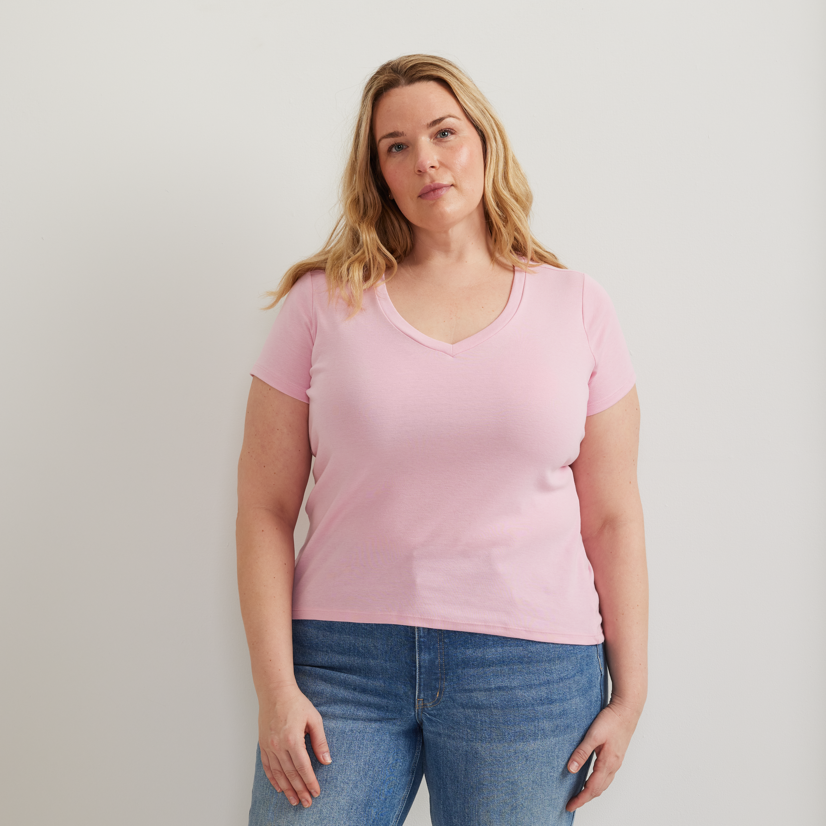 Women's Everyday Short-Sleeve V-Neck T-Shirt
