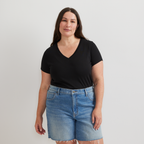 Women's Everyday Short-Sleeve V-Neck T-Shirt