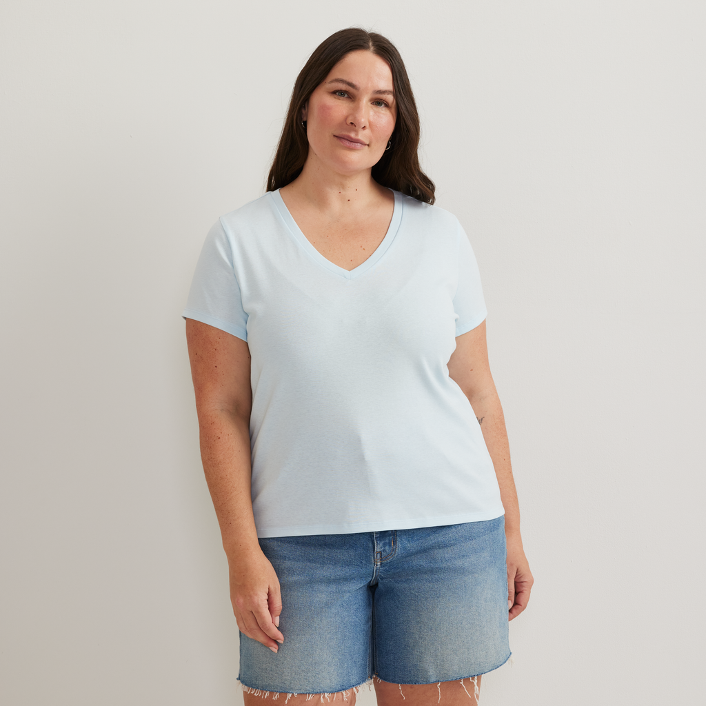 Women's Everyday Short-Sleeve V-Neck T-Shirt