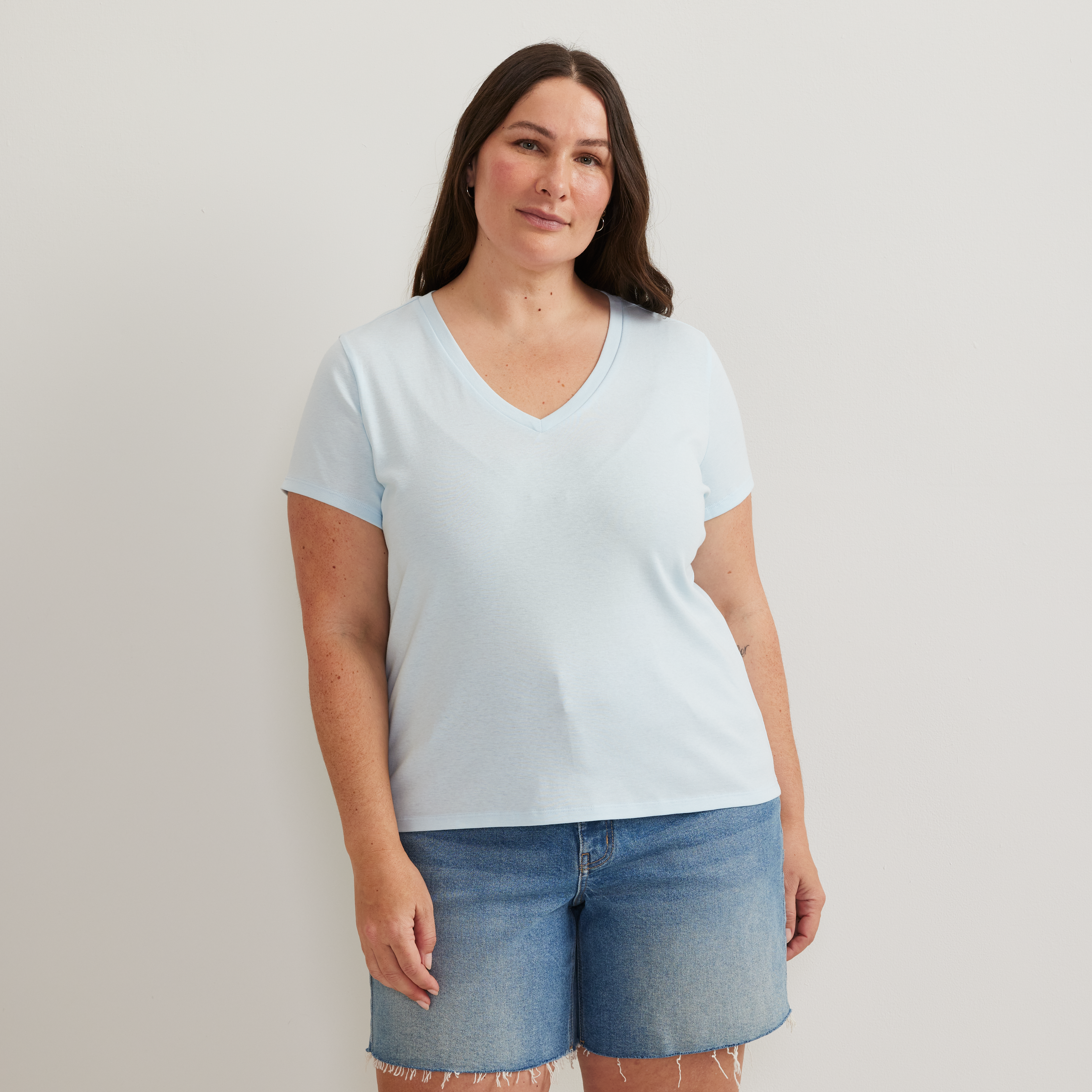 Women's Everyday Short-Sleeve V-Neck T-Shirt