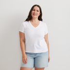 Women's Everyday Short-Sleeve V-Neck T-Shirt