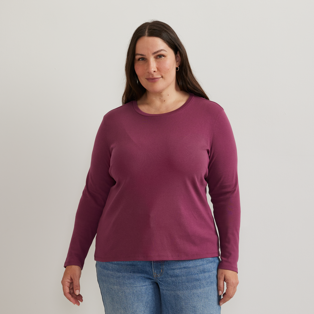 Women's Everyday Long-Sleeve Crewneck T-Shirt