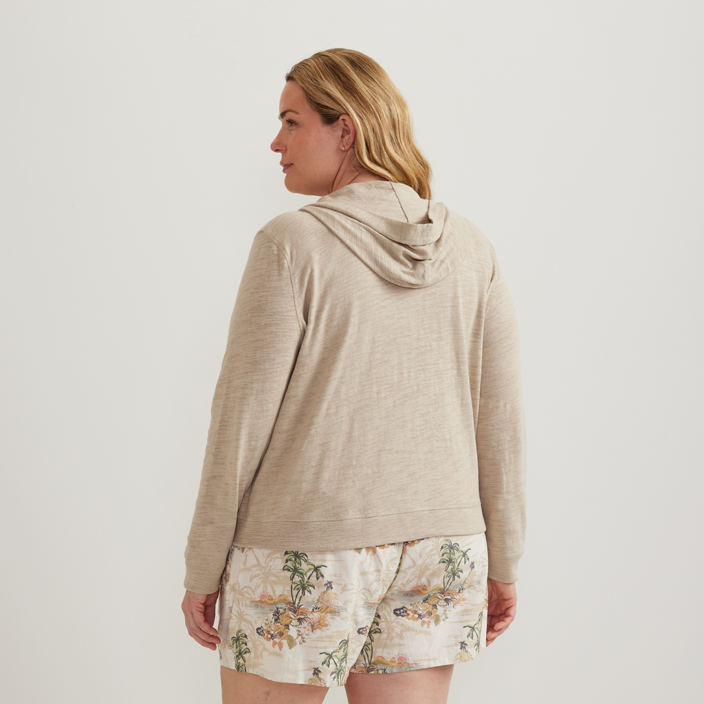 Women's Waverly Cotton Slub Full-Zip Sweatshirt