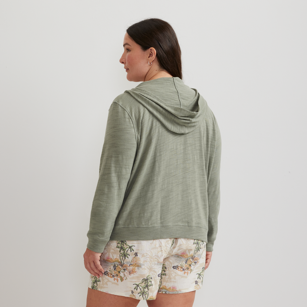 Women's Waverly Cotton Slub Full-Zip Sweatshirt