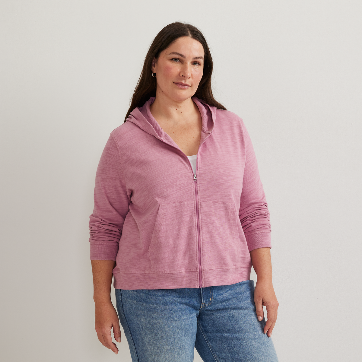 Women's Waverly Cotton Slub Full-Zip Sweatshirt
