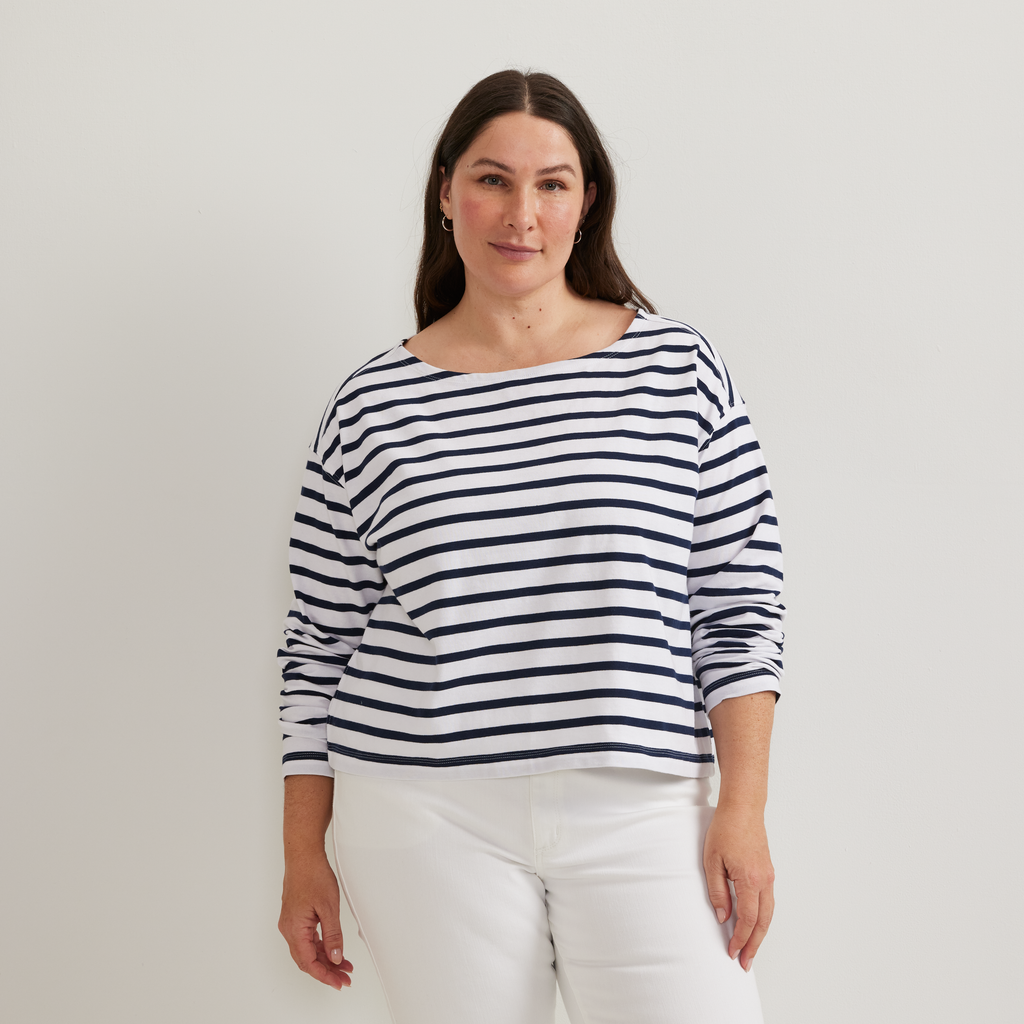 Women's Sailor Bateau Neck T-Shirt