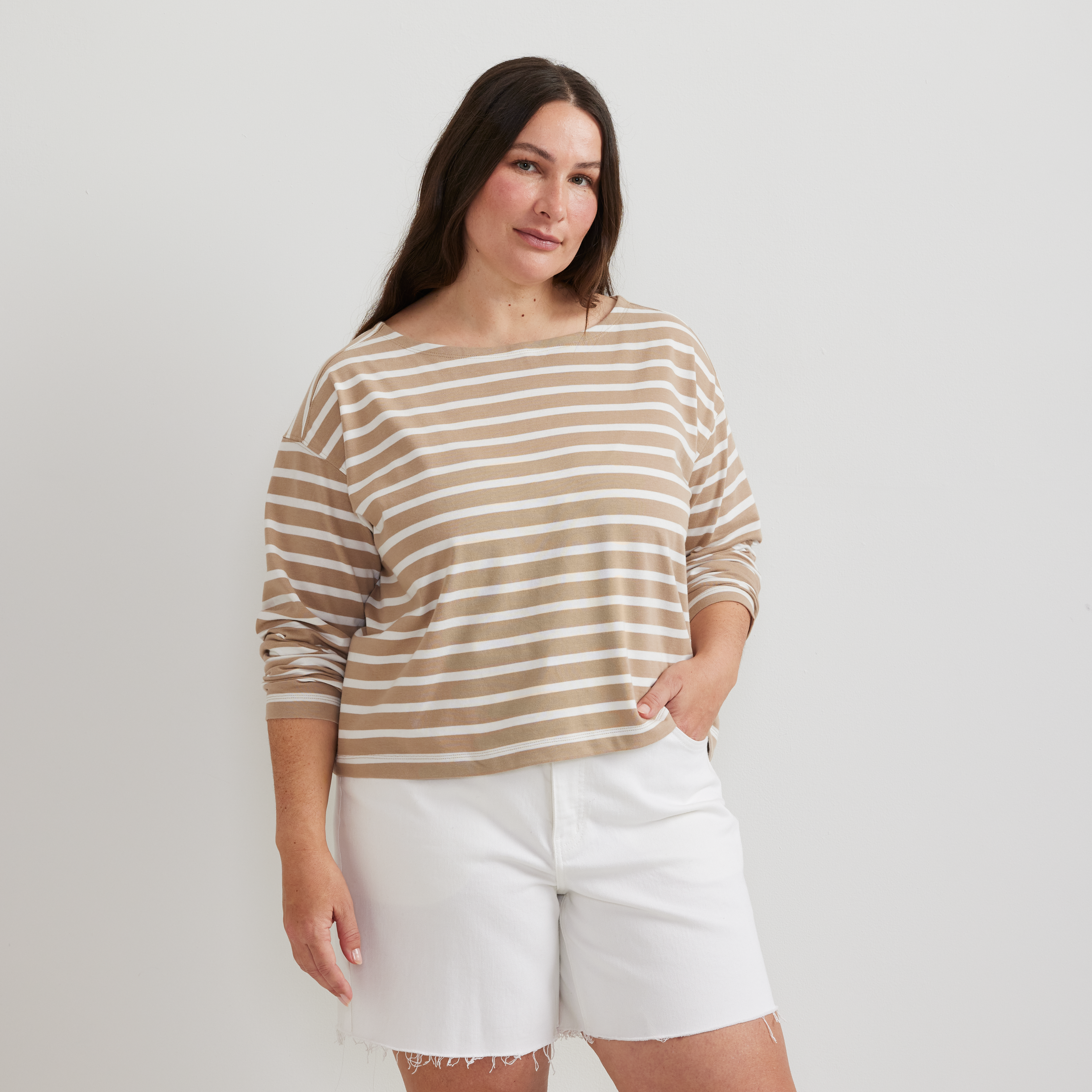 Women's Sailor Bateau Neck T-Shirt