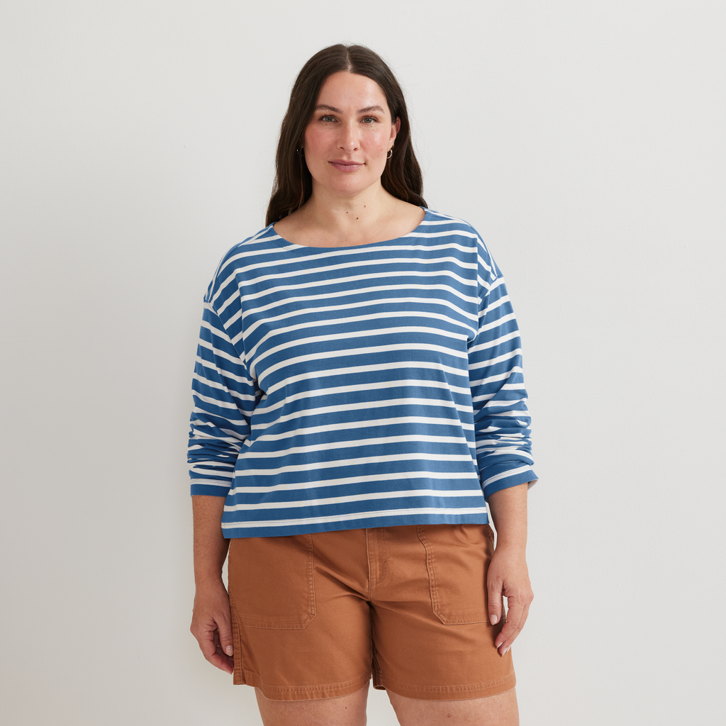 Women's Sailor Bateau Neck T-Shirt
