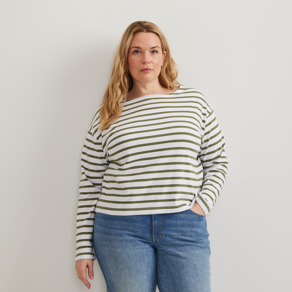 Women's Sailor Bateau Neck T-Shirt
