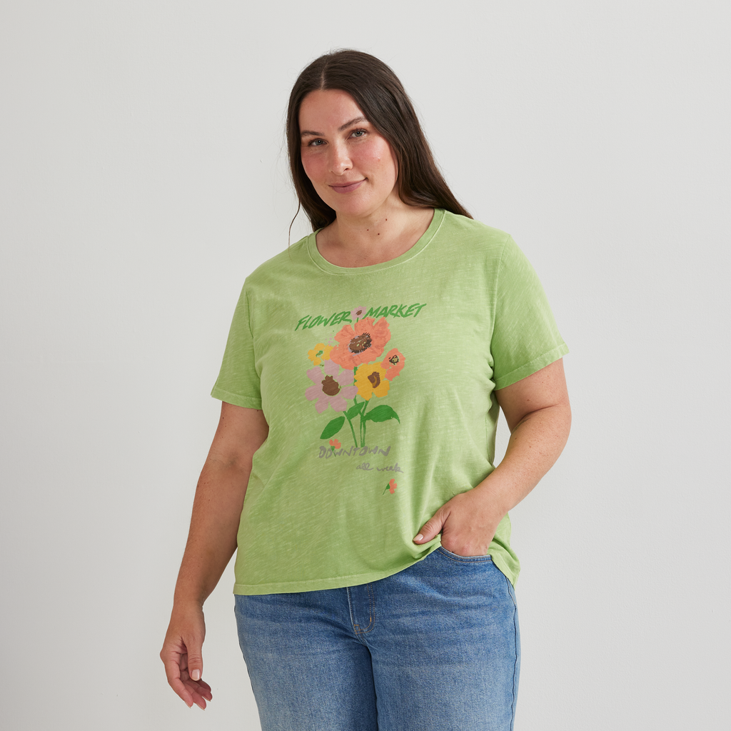 Women's Graphic T-Shirt - Flower Market