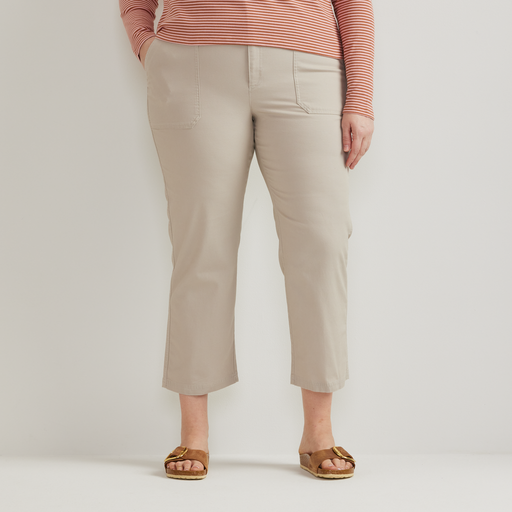 Women's Utility Stretch Canvas Kick Cropped Pants