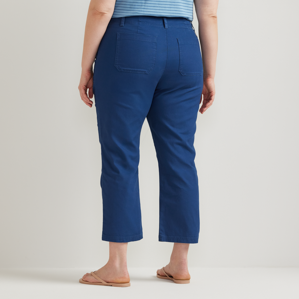 Women's Utility Stretch Canvas Kick Cropped Pants