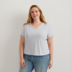 Women's Trek Light Hike Short-Sleeve V-Neck T-Shirt