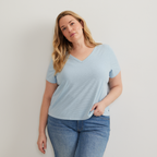 Women's Trek Light Hike Short-Sleeve V-Neck T-Shirt