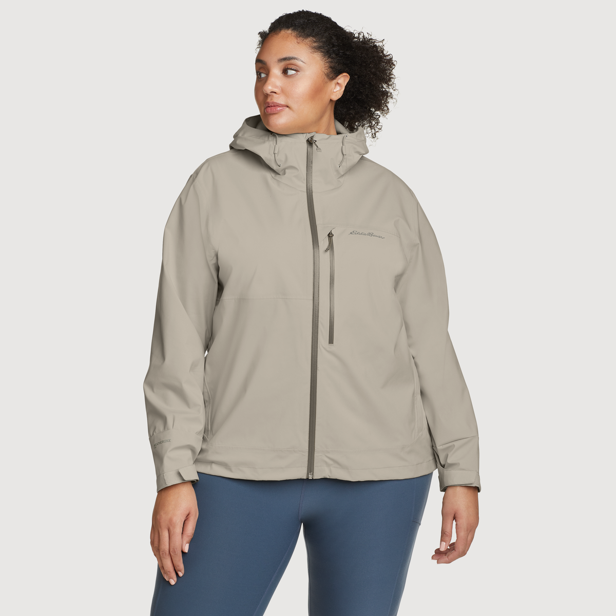 Women's Cloud Cap 3L Waterproof Stretch Hooded Rain Jacket