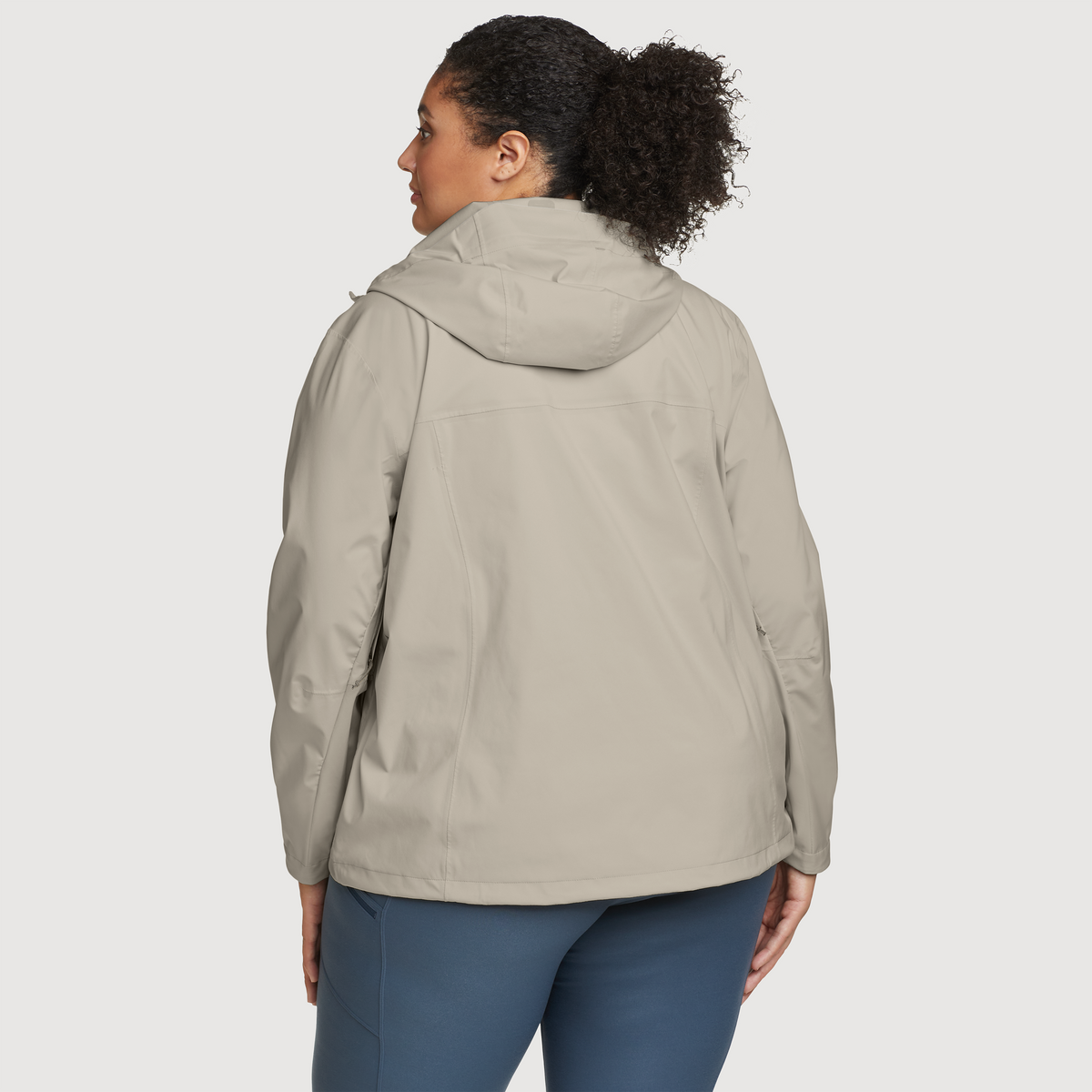 Women's Cloud Cap 3L Waterproof Stretch Hooded Rain Jacket